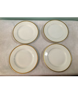 Lot of 4 Vintage Turin Bavaria White With Gold Trim Plates - $29.99