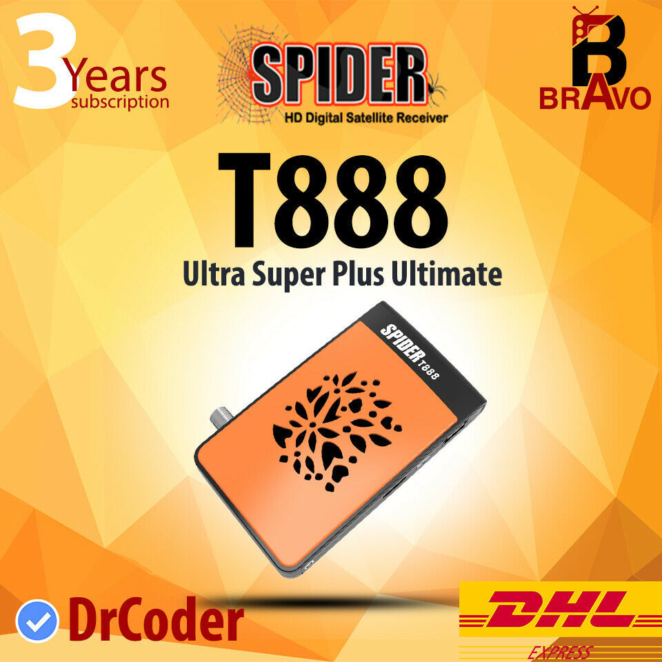 Spider T888 Super Ultimate TV BOX receiver 3 Years Fast Shipping and