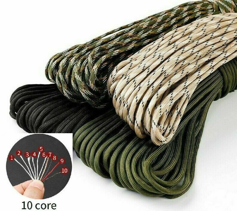 Multifunction Paracord Fire Making 550 With Tinder Fishing Line Survival Person