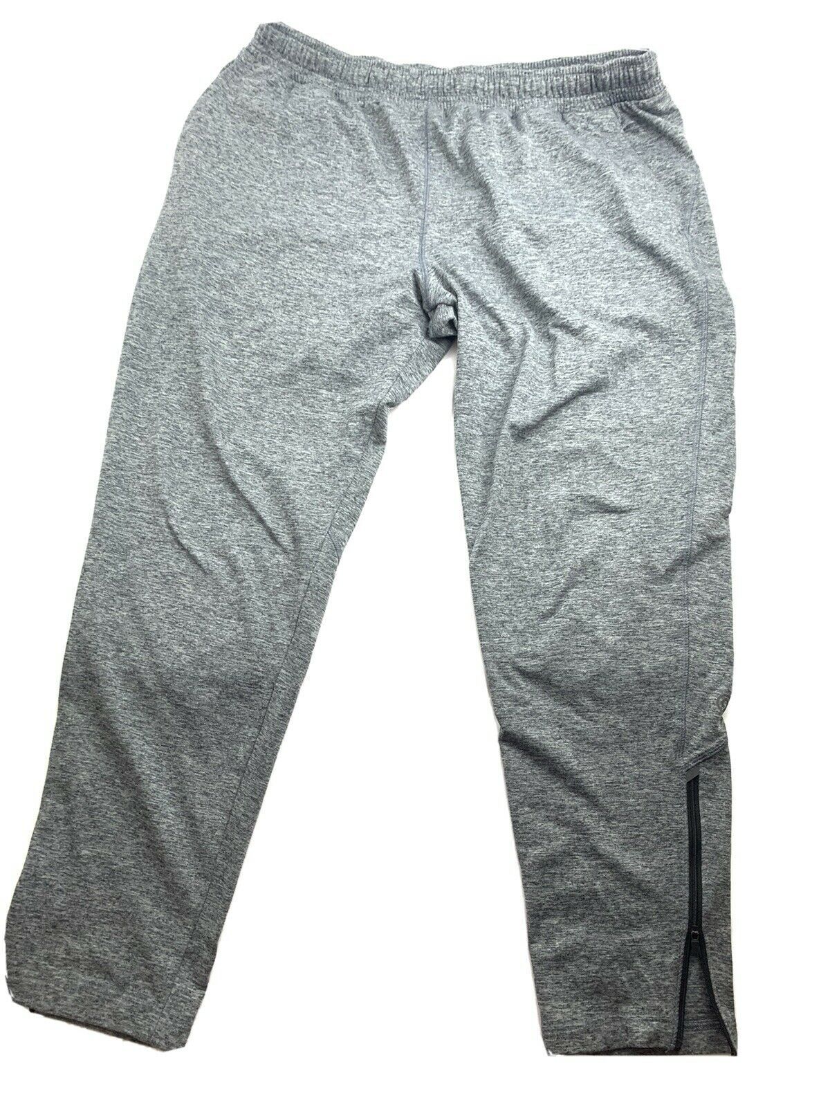 Champion Mens sweat pants XL Gray Zip Ankle Elastic Waist Pockets ...