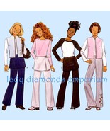 Girls Vest Pants Wrap Mini Overskirt sz12 14 16 Sew Pattern Butterick 6368 Uncut - $3.95