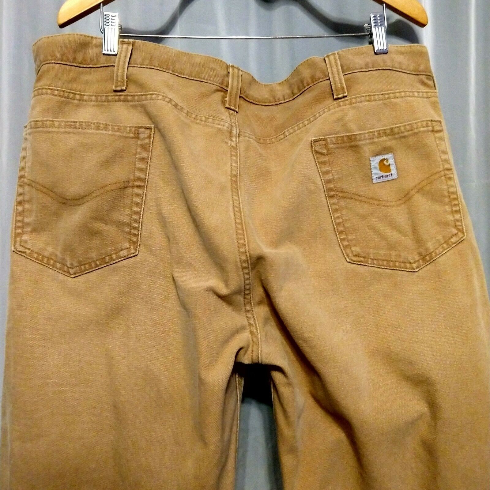 Carhartt Sturdy Jeans Pants 14806 Relaxed Fit Tan 100 Cotton Sz 40 X