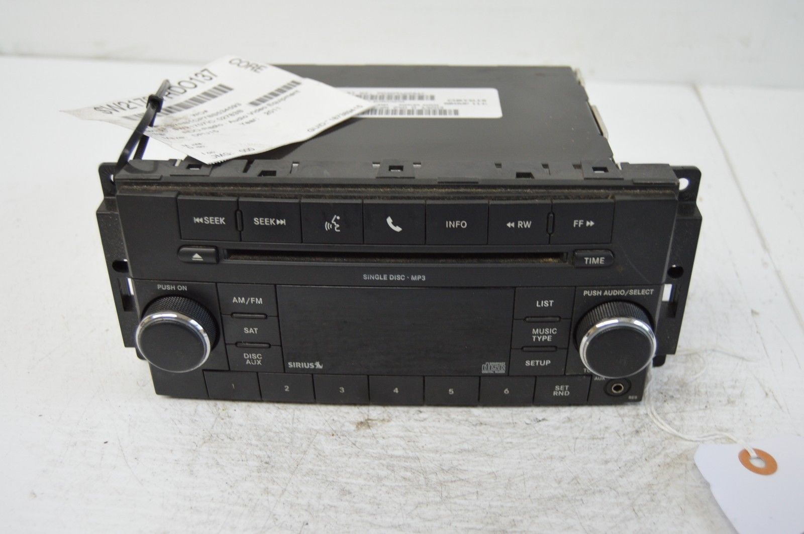 2011 DODGE RAM RADIO CD PLAYER OEM RADIO P05091228AC TESTED U61#004 - Other