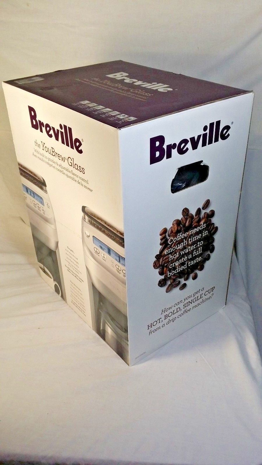 Breville Grind and Brew YouBrew BDC550XL 12 Cup Coffee Maker Glass