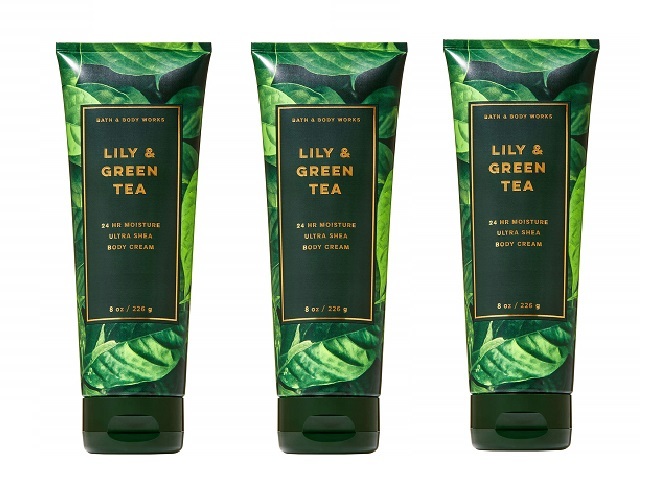 Bath & Body Works Lily & Green Tea Ultra Shea Body Cream 8 fl oz- Lot of 3