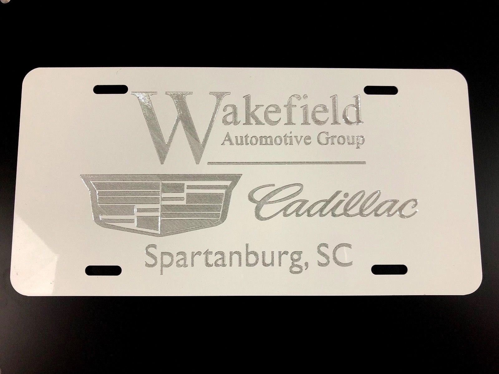 Custom Dealership Logo Diamond Etched on Aluminum License Plate Qty. 25