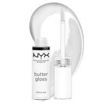 NYX Professional Makeup Butter Non-Sticky Lip Gloss, Sugar Glass Clear 0... - $25.73
