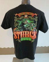 Mens Vintage Delta Sturgis Rally 2008 Short Sleeve T Shirt Size XL Cotton Black - $29.69