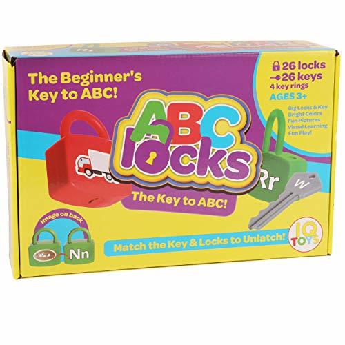 IQ Toys ABC Learning Locks Educational Alphabet Set with 26 Locks, 26