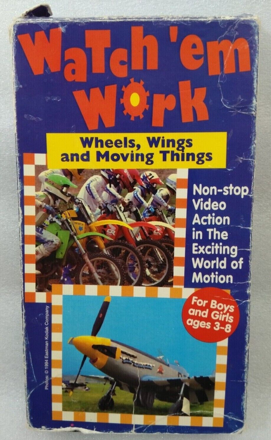 VHS Watch em Work Wheels Wings and Moving Things (VHS, 1995) VHS Tapes