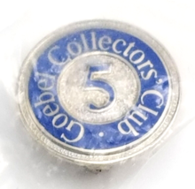 VTG Goebel Collectors Club 5 Year Member Silver Tone Enamel Pin Hummel F... - $14.99