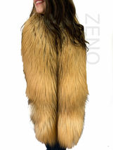 Rare Gold Fox Fur Boa 70' (180cm) Saga Furs Collar Big Royal Scarf Golden Fur image 3