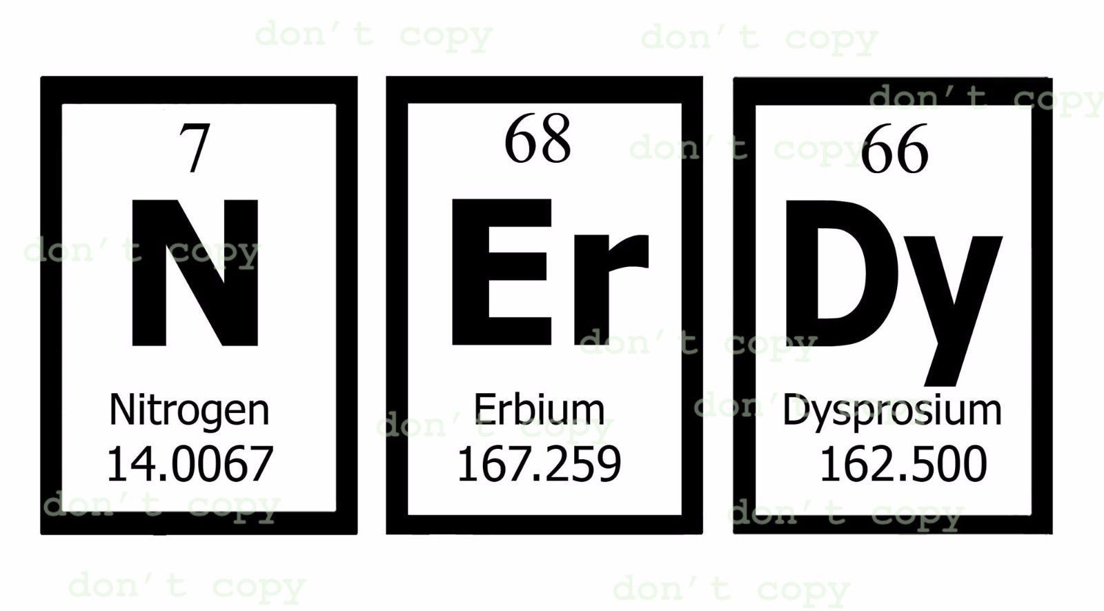 t shirts with periodic table elements