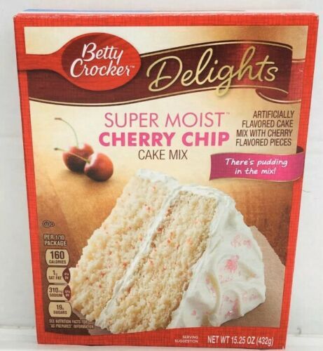 Betty Crocker Delights Super Moist Cherry Chip Cake Mix 1525 Oz Baking Mixes