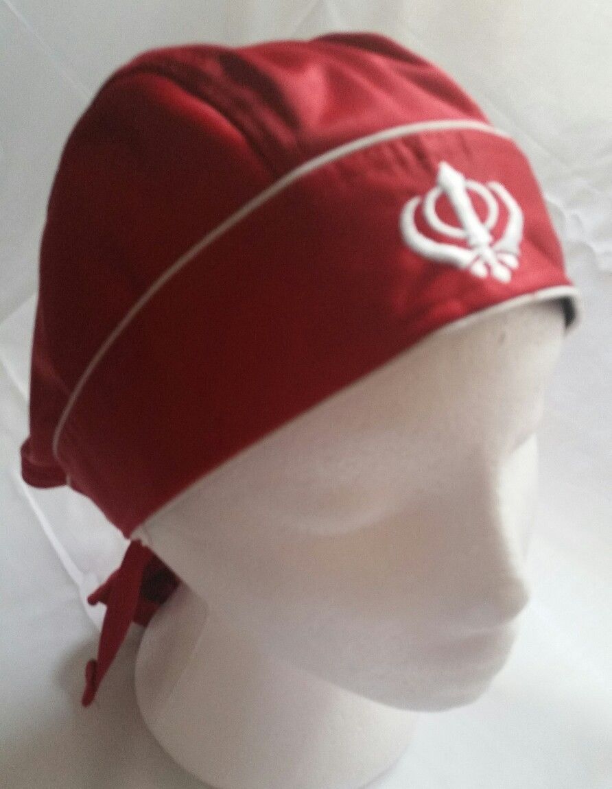 TURBAN Sikh de Punjabi Jean patka pathka KHANDA Bandana tête ...