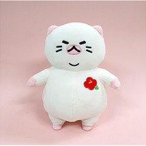 Jeju Island Fat Cat Kitty Plush Stuffed Animal Toy 25cm 9.8 inch (Camellia)