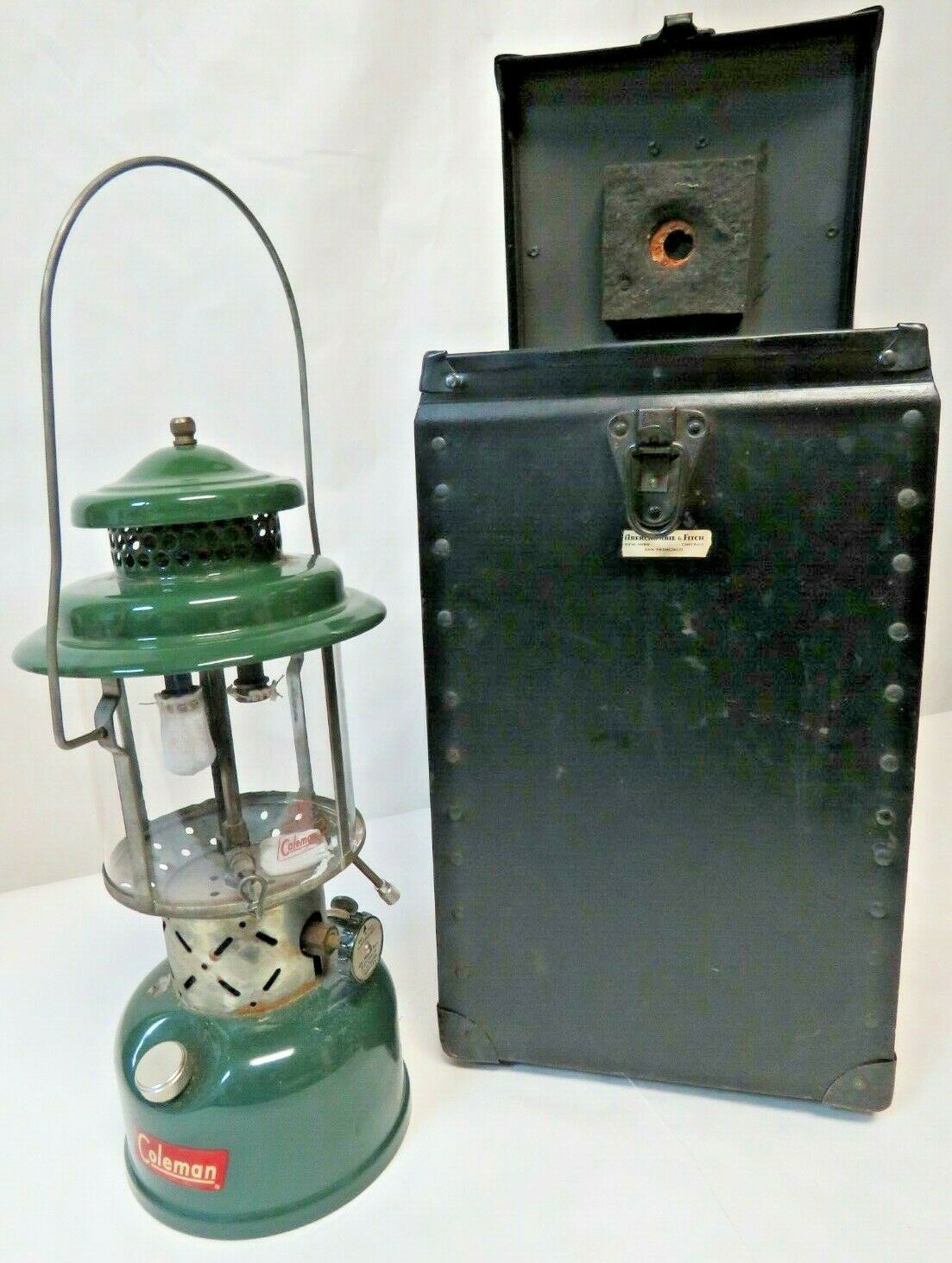 Vintage Coleman Camping Lantern 5/56 & Abercrombie & Fitch Lantern
