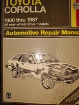Toyota Corolla Haynes Repair Manual (1980 thru 1987) - $4.90