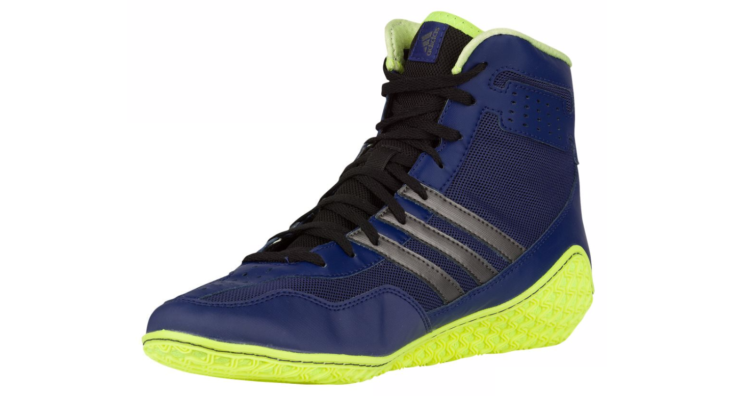 Adidas Mat Wizard 3 Wrestling Shoes Mens David Taylor Navy Silver Lime