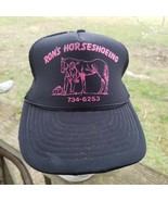 Ron&#39;s Horseshoeing Horse Equestrian Snap Back Hat Cap - $10.84
