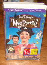 Walt Disney&#39;s Masterpiece MARY POPPINS, 9871, VHS, Sealed - Limited Edition - $14.85