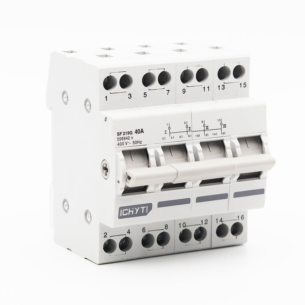 4P 40A MTS Dual Power Manual Transfer Switch Interlock Circuit Breaker