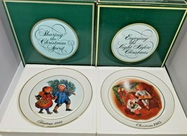 Vintage 1981 and 1983 Avon Christmas Collector Plates - $13.86