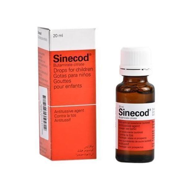 Sinecod drops 20 ml for kids treatment of dry cough Cough, Cold & Flu