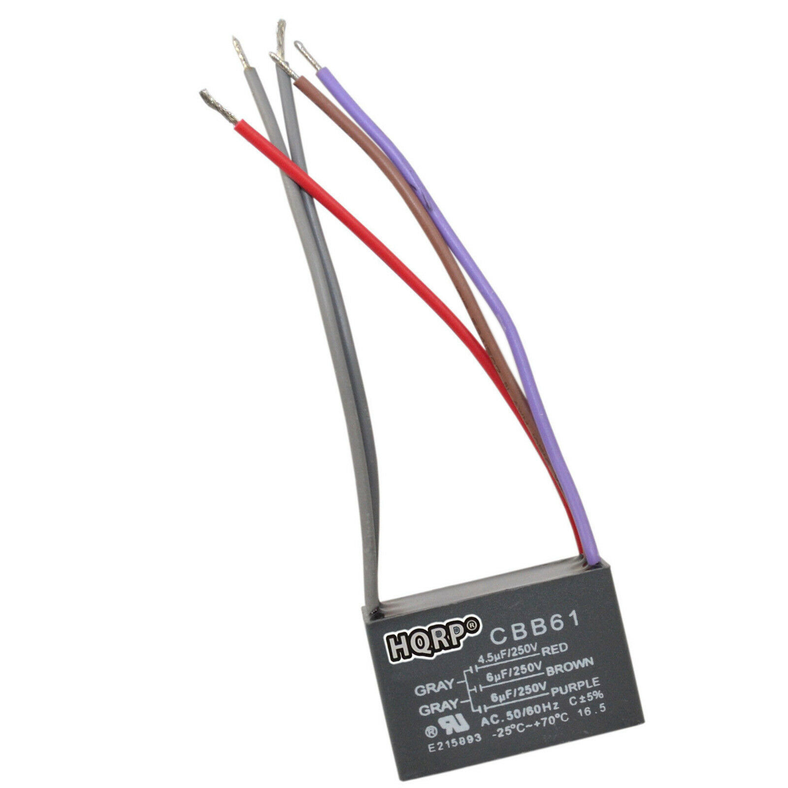 Hqrp Capacitor 4 5uf 6uf 6uf 5
