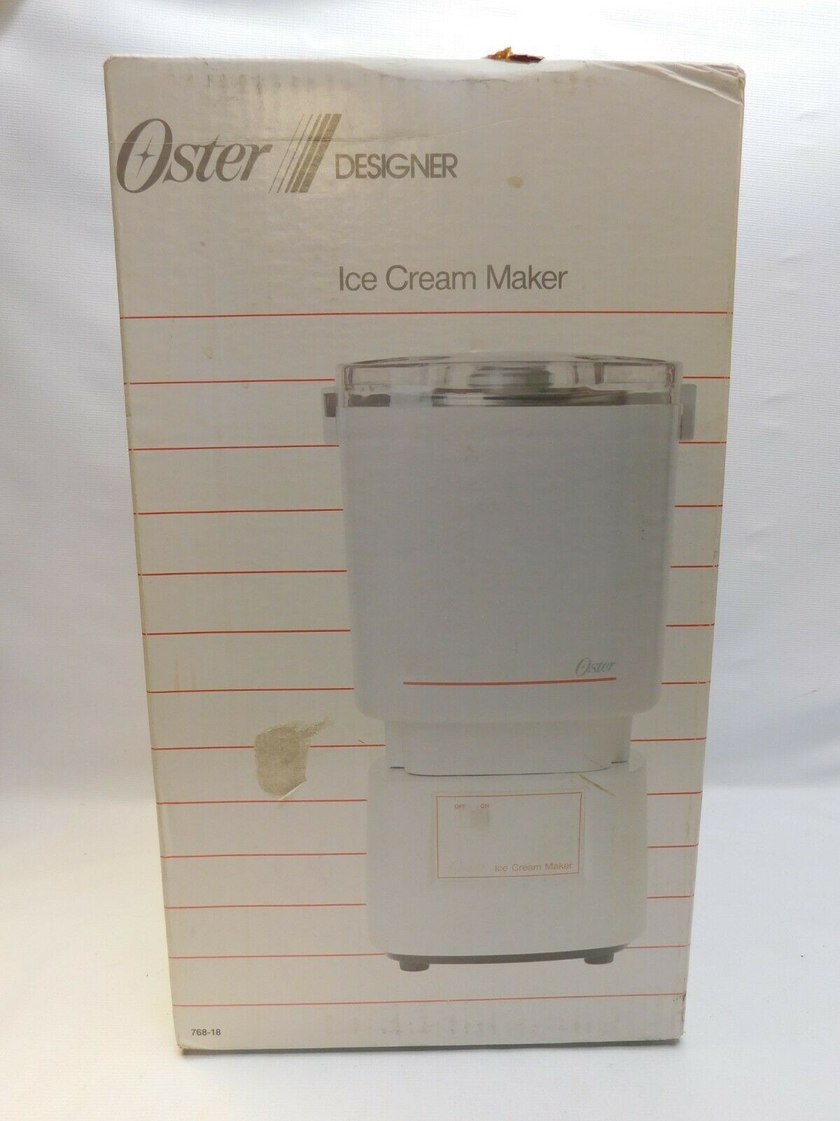 vintage 1985 oster designer ice cream maker accessory