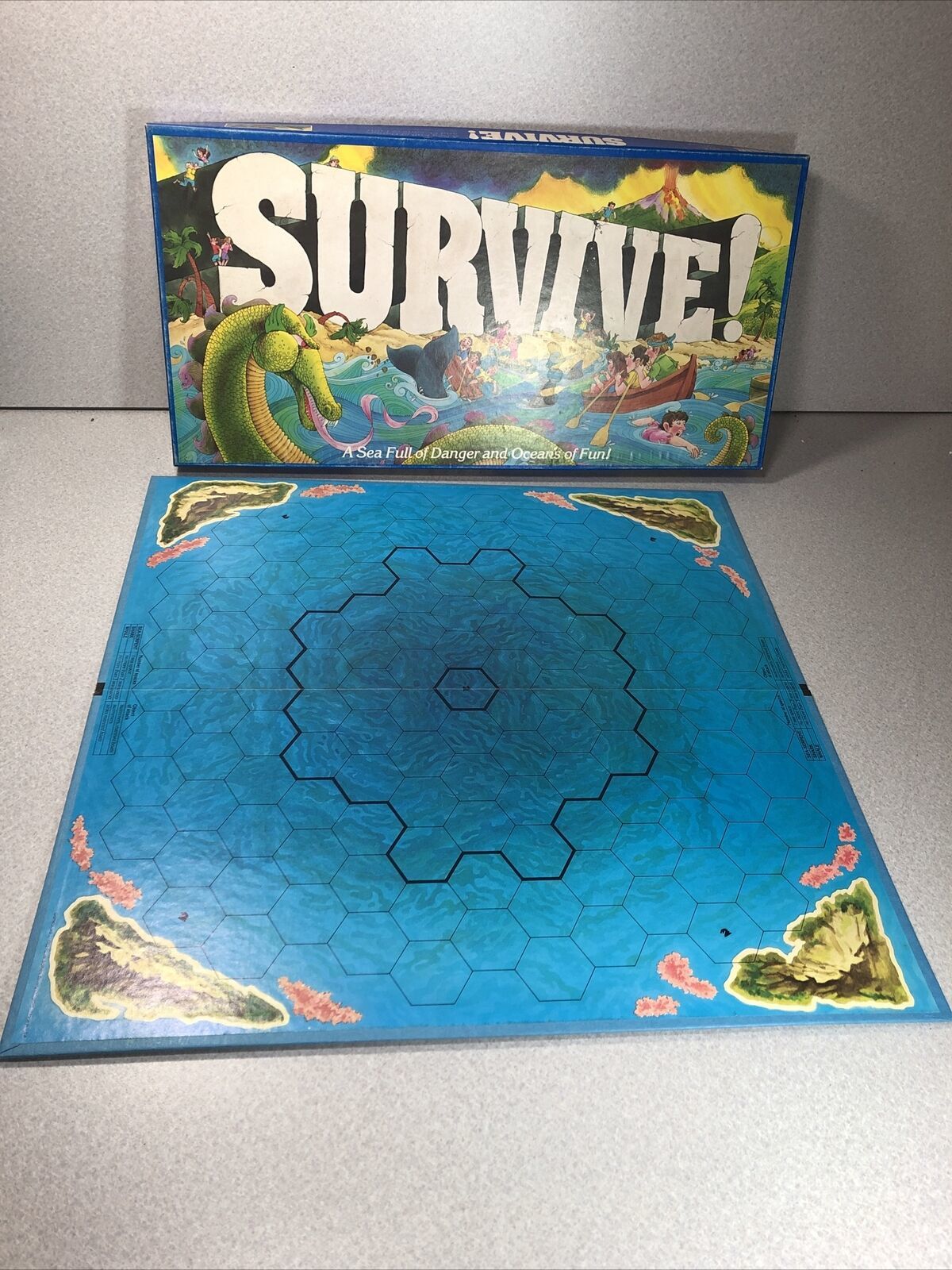 1982 Parker Brothers SURVIVE! Board Game 100% Complete Unused Condition - $49.49