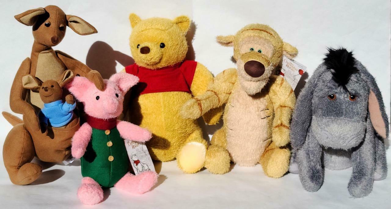 New Disney Store Deluxe Winnie The Pooh And Friends Set Of 5 Plush Toys ...