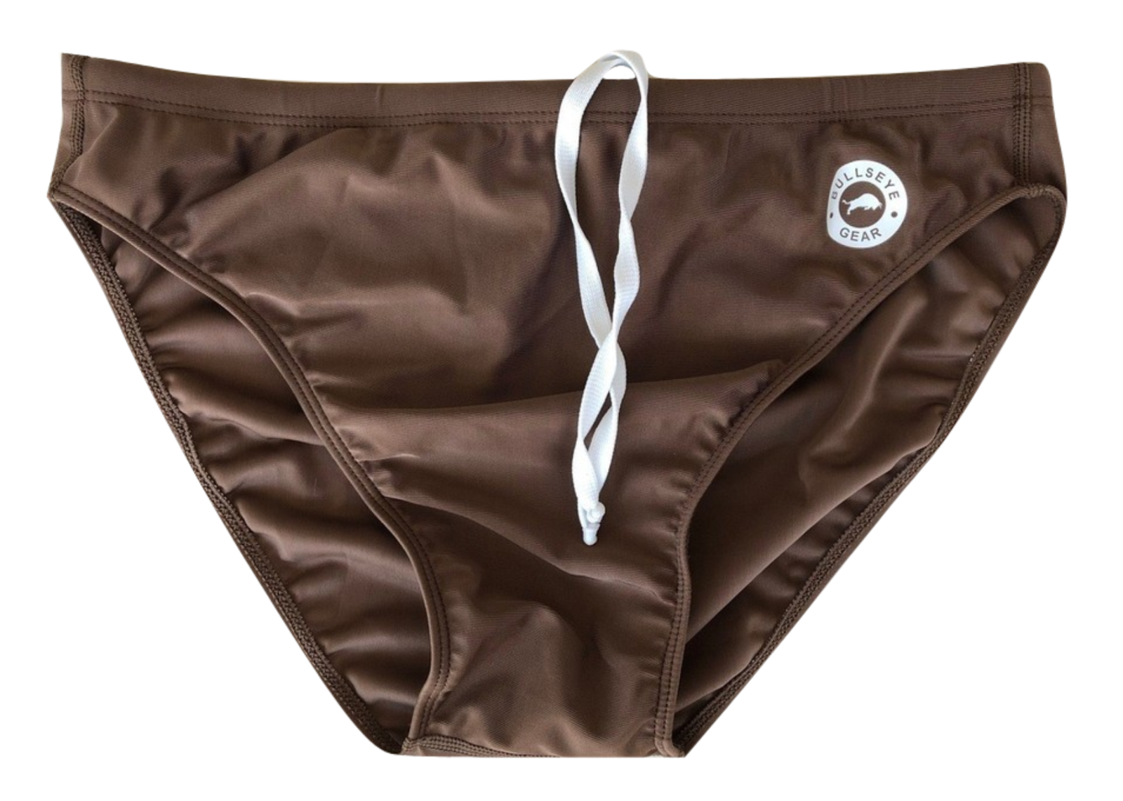 2 Pairs! Lime Green + Brown Mens Lycra Spandex Swim Briefs Speedo