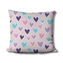 Pink Pastel Hearts Pillow - Premeir Prints Paper Hearts - Pink - Children's Room - $19.99