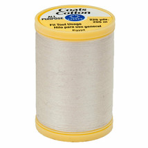 Coats & Clark Thread Natural Ivory 3 Spools 100% Cotton 225 Yards Each 30 Wt - $8.42