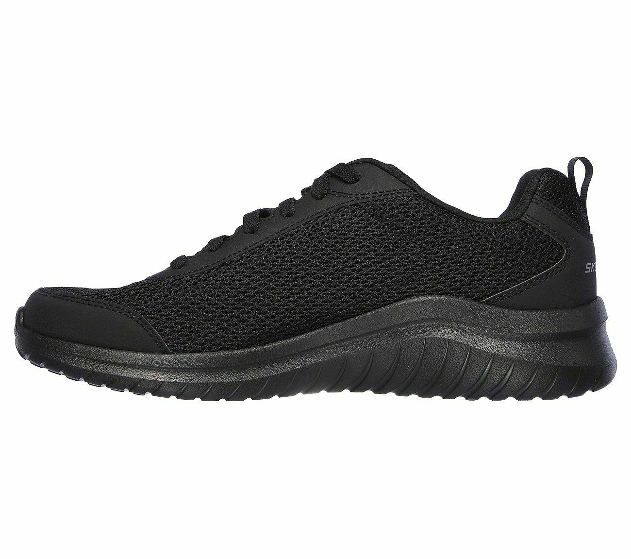 Skechers Black Shoes Men Memory Foam Walk Train Sport Comfort Casual ...