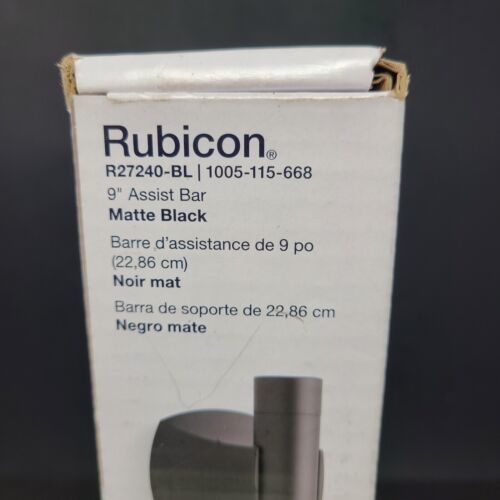 Kohler KR27240BL Rubicon 9 In. Grab Bar In Matte Black Handles & Rails