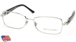 New Bvlgari 2125-B-M 102 SILVER/BLACK Eyeglasses Frame 54-16-135mm B34mm Italy - $154.83