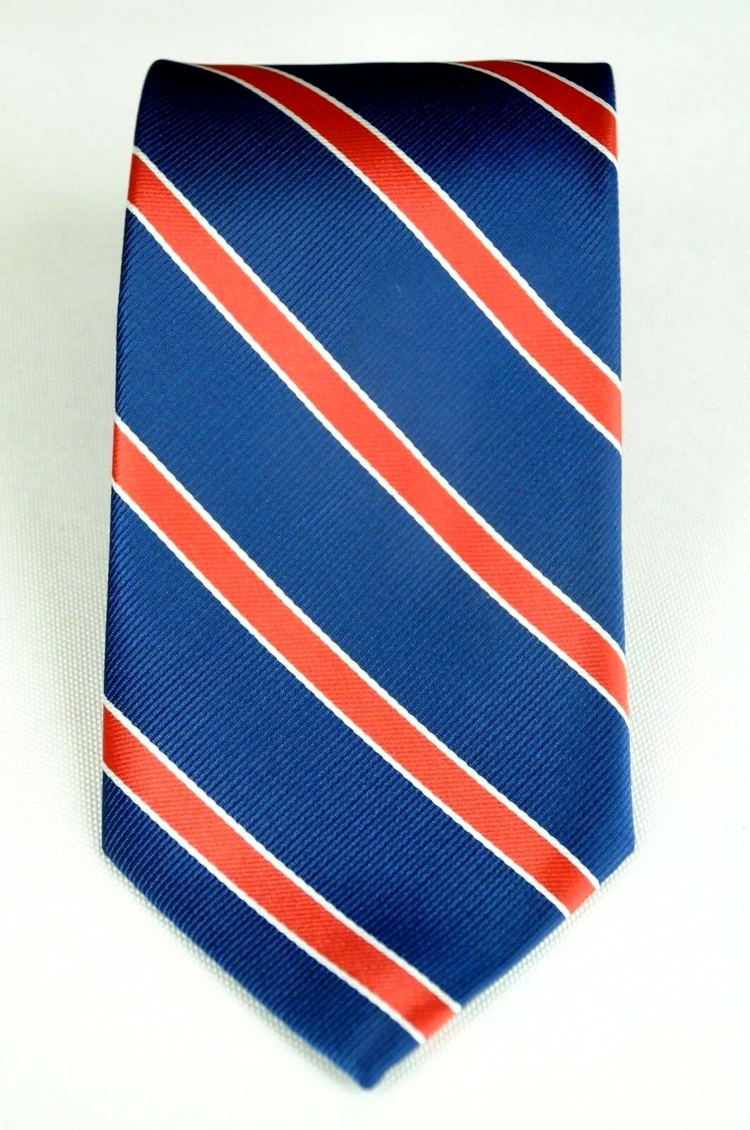 Lord R Colton Studio Tie - Navy & Red Striped Silk Necktie - $95 Retail ...