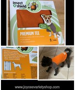 Insect Shield Dog Flea Mosquito Repellent Gear Premium T-Shirt Orange Ma... - $10.99