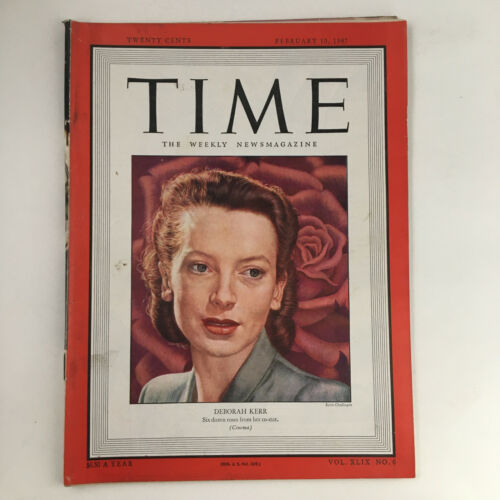 Time Magazine February 10 1947 Vol. 49 No. 6 Deborah Kerr 6Dozen Roses