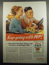 1933 Kellogg's Pep Cereal Ad - Keep going with Pep - $14.99