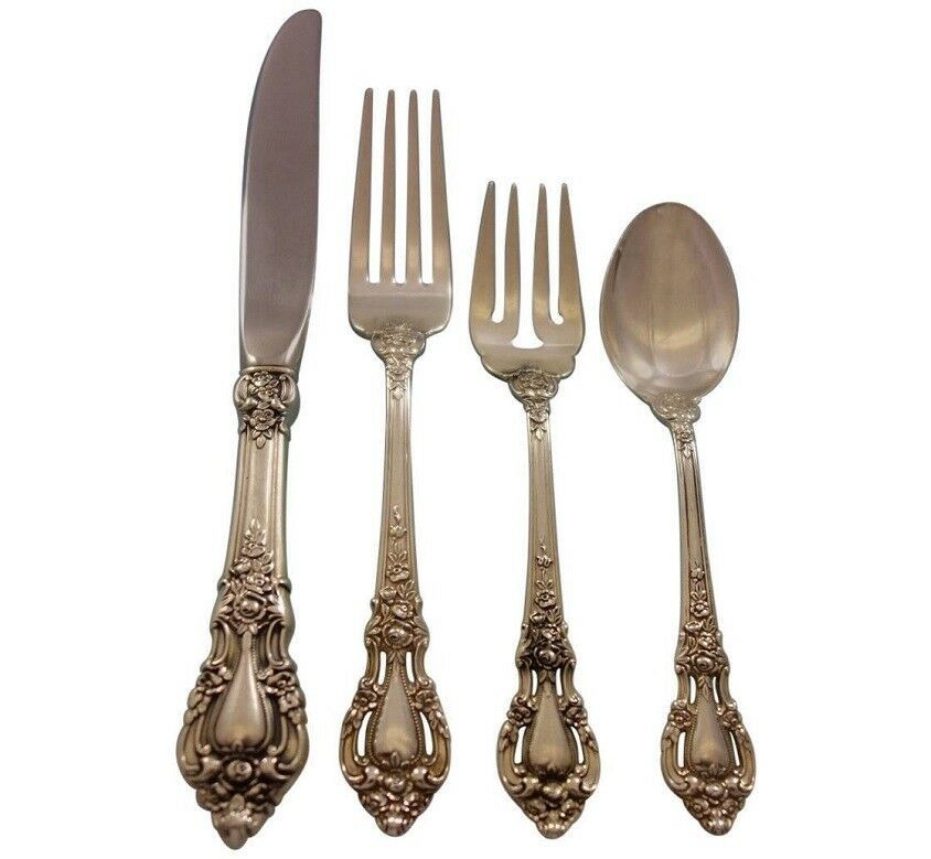 Primary image for Eloquence by Lunt Sterling Silver Flatware Service for 8 Set 39 Pieces