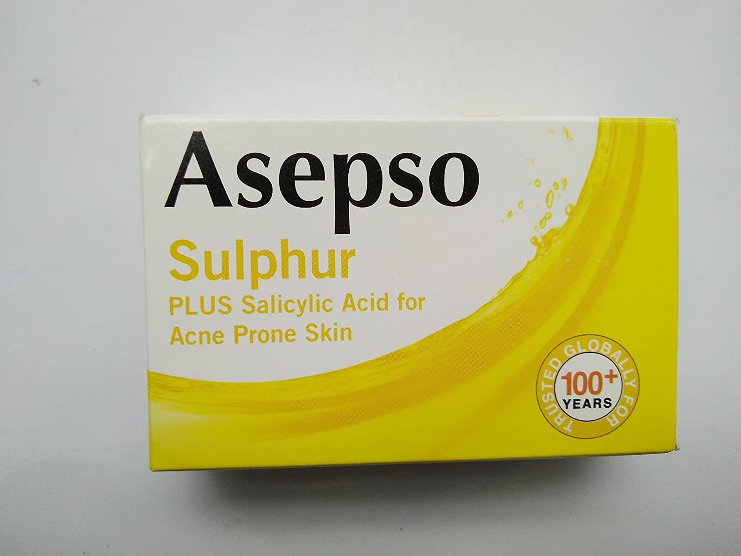 Asepso Sulphur Soap Plus Salicylic Acid for Acne Prone Skin 80 Gram (1 Pack)