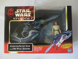 Star wars episode 1 Gungan Scout Sub with Obi-Wan Kenobi NRFP - $13.50