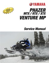 Mountain Lite Service Manual on a CD 1990-1999 Yamaha PZ480 Phazer II LE ST SS 