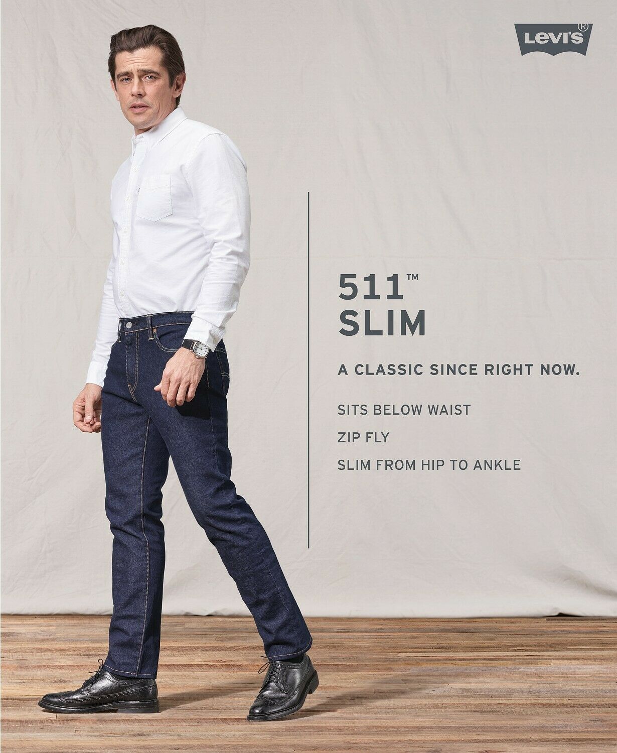 Levi's 511 Slim Fit Performance Stretch Jeans, Size 38X32, MSRP $98 - Jeans