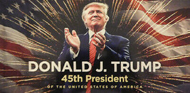 Donald J. Trump 45th President of the USA Stars & Stripes Decal Bumper Sticker - $4.44