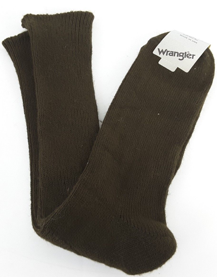 Orlon Acrylic Nylon Crew Socks Vintage Vtg USA Made Wrangler fits 612