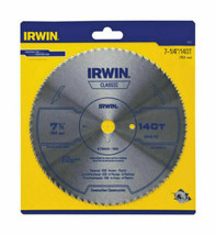 Irwin 11840 140 TPI High Carbon Steel FTG Circular Saw Blade 7-1/4 Dia. in. - $12.19